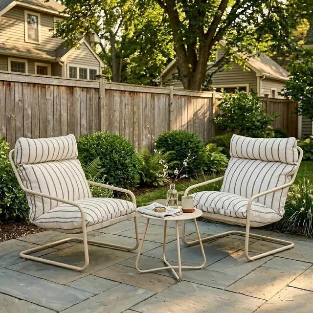Main image of Grand patio 3-Piece Patio Bistro Set with Thick Cushions and Side Table | Thick Cushions and Round Coffee Table, Oversized Outdoor Patio Furniture Set for Garden, Balcony, Backyard