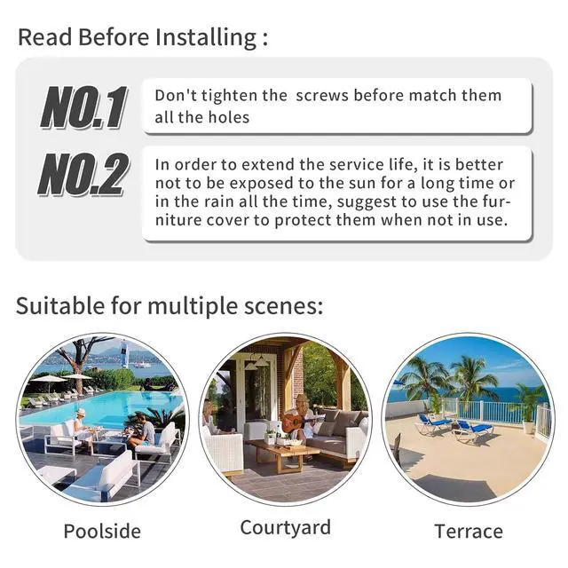 Alt view image 6 of 6 - WAROOM Outdoor PE Wicker Coffee Table - Patio Rattan Garden Furniture Multi-Functional Storage Tea Dining Table, Grey