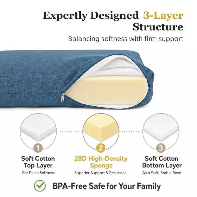 Alt view image 4 of 7 - Outdoor Chair Cushion Set of 2, 24x24 Deep Seat Patio Cushions for Outdoor Furniture, Replacement Seat and Back Cushion Set with 5.75" Thick High-Density Foam, Waterproof Oil Stain Resistant Fabric