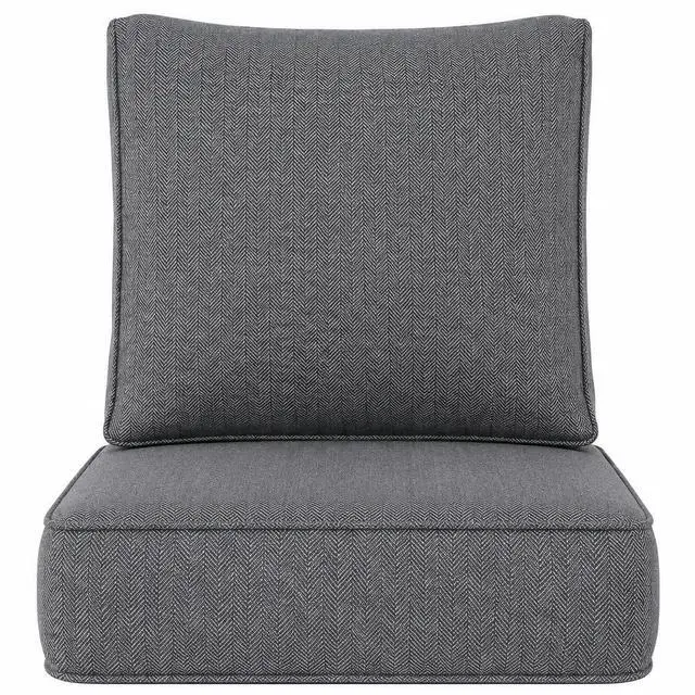 Main image of Outdoor Chair Cushion Set, 24x24 Deep Seat Patio Cushions for Outdoor Furniture, Replacement Seat and Back Cushion Set with 5.75" Thick High-Density Foam, Waterproof Oil Stain Resistant Fabric