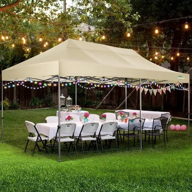 Alt view image 2 of 7 - 10x20 Heavy Duty Pop up Canopy Tent with Sidewalls Commercial Canopy
