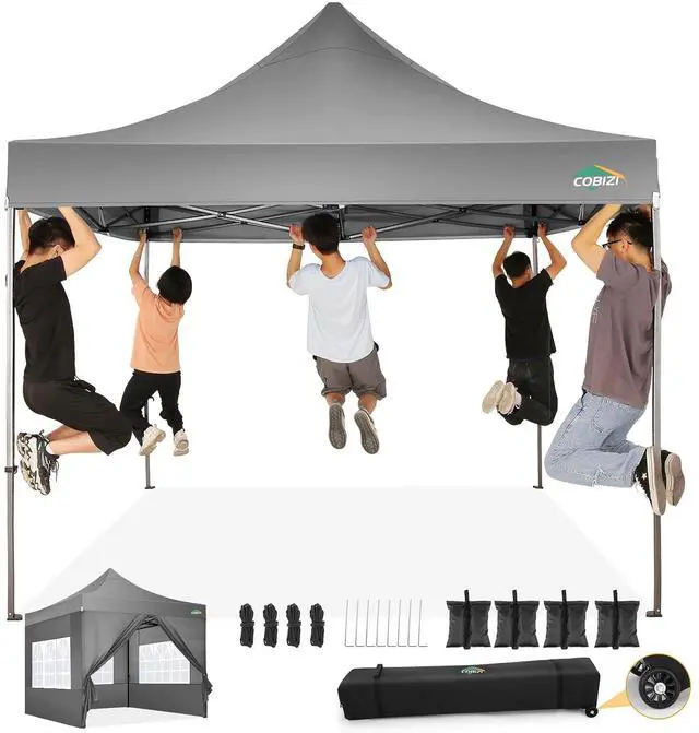 Main image of 10x10 Heavy Duty Pop up Canopy Tent with Sidewalls Commercial Canopy