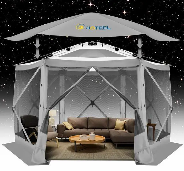 Main image of 12x12 Pop Up Gazebo on Clearance, Stargazing & Screen Tent, Gray