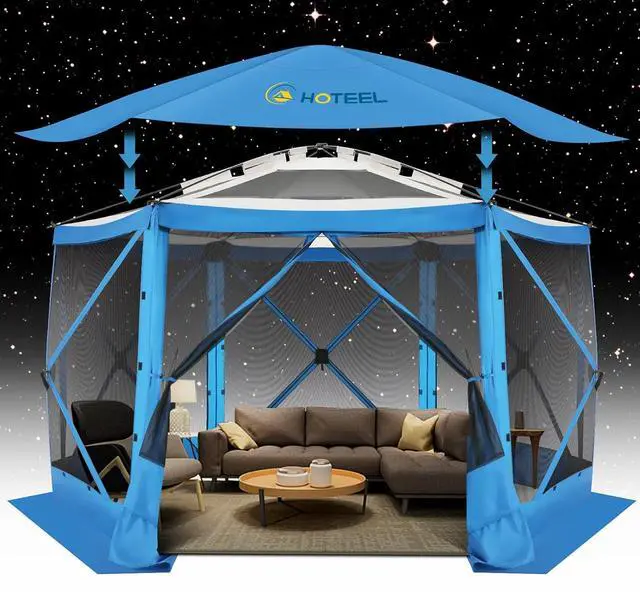 Main image of 12x12 Pop Up Gazebo on Clearance, Stargazing & Screen Tent, Blue