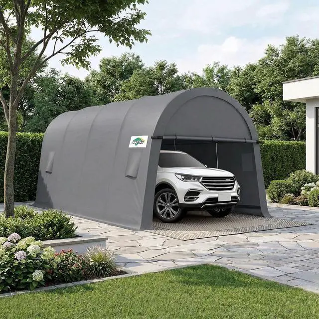 Alt view image 2 of 7 - Carport Canopy 10x20 Heavy Duty Portable Garage