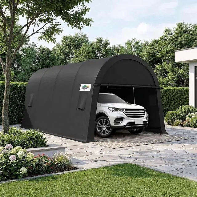 Alt view image 4 of 7 - Carport Canopy 10x20 Heavy Duty Portable Garage,
