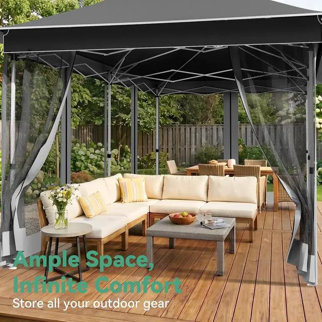 Alt view image 2 of 7 - 12x20 Pop up Canopy Tent Gazebo, Party Tents for Parties