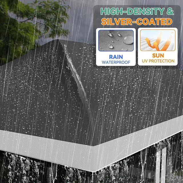 Alt view image 7 of 7 - 12x20 Pop up Canopy Tent Gazebo, Party Tents for Parties