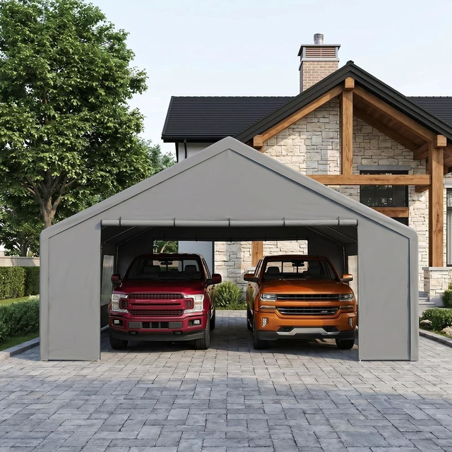 Main image of Carport 20x20 Heavy Duty Storage Shelter Shed Waterproof
