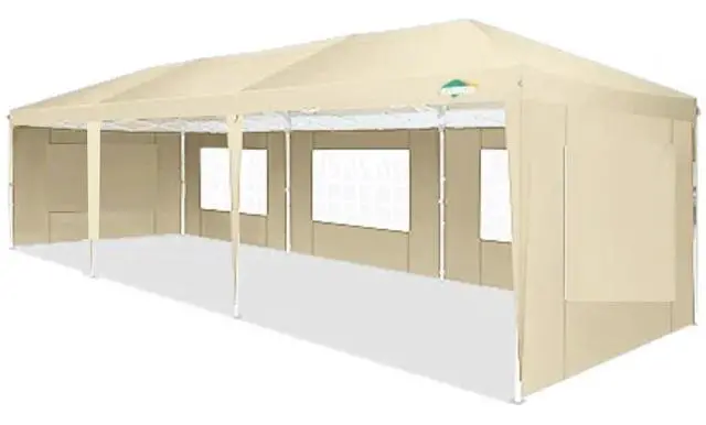 Main image of 10x30 Canopy Party Tent with 5 Walls 10x30 Pop Up Tent for Parties Waterproof UPF 50+ Outdoor Commercial Event Tent for Party Backyard Gazebo Canopy with 4 Sandbags,16 Stakes & 8 Ropes(10x30ft