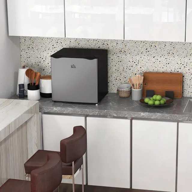 Alt view image 2 of 7 - Mini Freezer Countertop Compact Upright Freezer 1.1 Cu.Ft Silver | Removable Shelves, Reversible Door, Tabletop, Home, Dorm, Apartment, Office