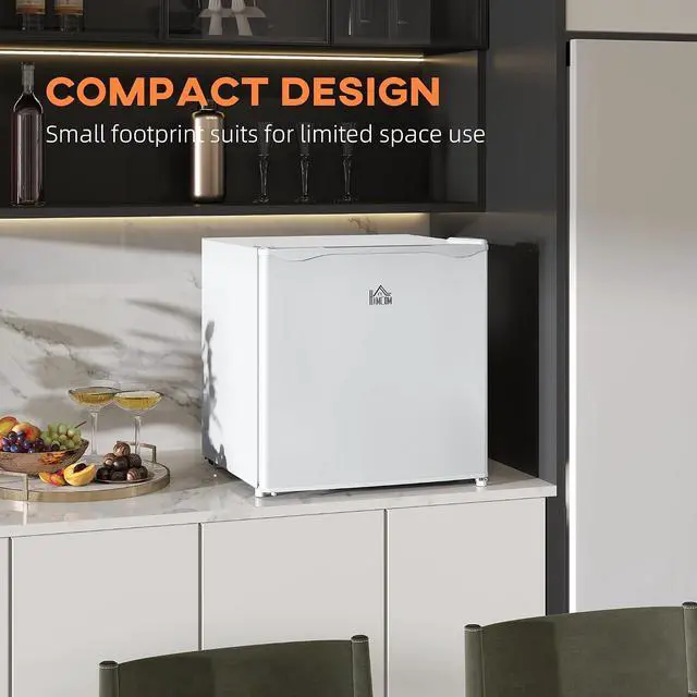 Alt view image 4 of 7 - Mini Freezer Countertop Compact Upright Freezer 1.1 Cu.Ft White | Removable Shelves, Reversible Door, Tabletop, Home, Dorm, Apartment, Office