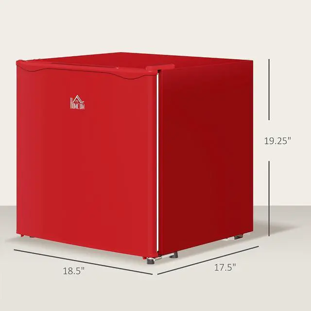 Alt view image 7 of 7 - Mini Freezer Countertop Compact Upright Freezer 1.1 Cu.Ft Red | Removable Shelves, Reversible Door, Tabletop, Home, Dorm, Apartment, Office
