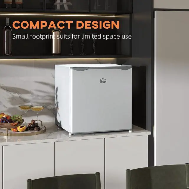 Alt view image 4 of 7 - Mini Freezer Countertop Compact Upright Freezer 1.1 Cu.Ft Gray | Removable Shelves, Reversible Door, Tabletop, Home, Dorm, Apartment, Office