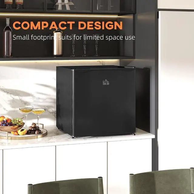 Alt view image 4 of 7 - Mini Freezer Countertop Compact Upright Freezer 1.1 Cu.Ft Black | Removable Shelves, Reversible Door, Tabletop, Home, Dorm, Apartment, Office