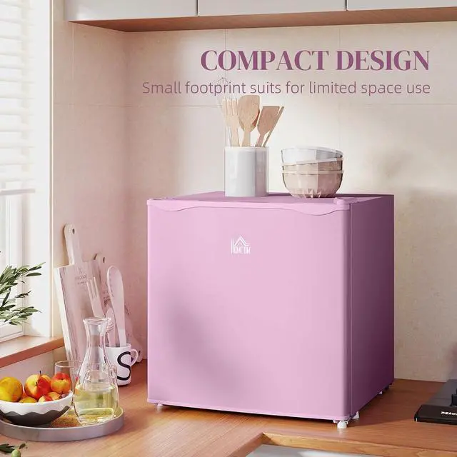 Alt view image 4 of 7 - Mini Freezer Countertop Compact Upright Freezer 1.1 Cu.Ft Pink | Removable Shelves, Reversible Door, Tabletop, Home, Dorm, Apartment, Office