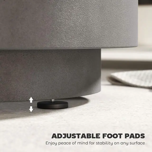 Alt view image 6 of 7 - 2.6 Gal Outdoor Cooler Side Table 3-in-1 with Storage Gray | Cool Coffee Table, Removable Ice Bucket and Lid, Concrete, for Patio, Party, Poolside, Deck