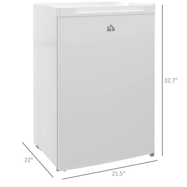 Alt view image 7 of 7 - Mini Freezer Countertop 3 Cu.Ft Reversible Door 3 Shelves White | Compact Upright Freezer, Home, Dorm, Apartment, Office