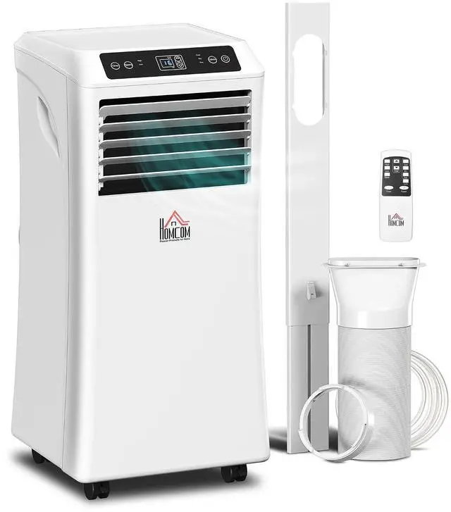Main image of 8000 BTU Portable Air Conditioner for Rooms Up to 344 Sq. Ft. White | 4-in-1 AC Unit, Cooling Fan, Dehumidifier, Sleep Mode, Remote Control, 24H Timer, Window Installation Kit