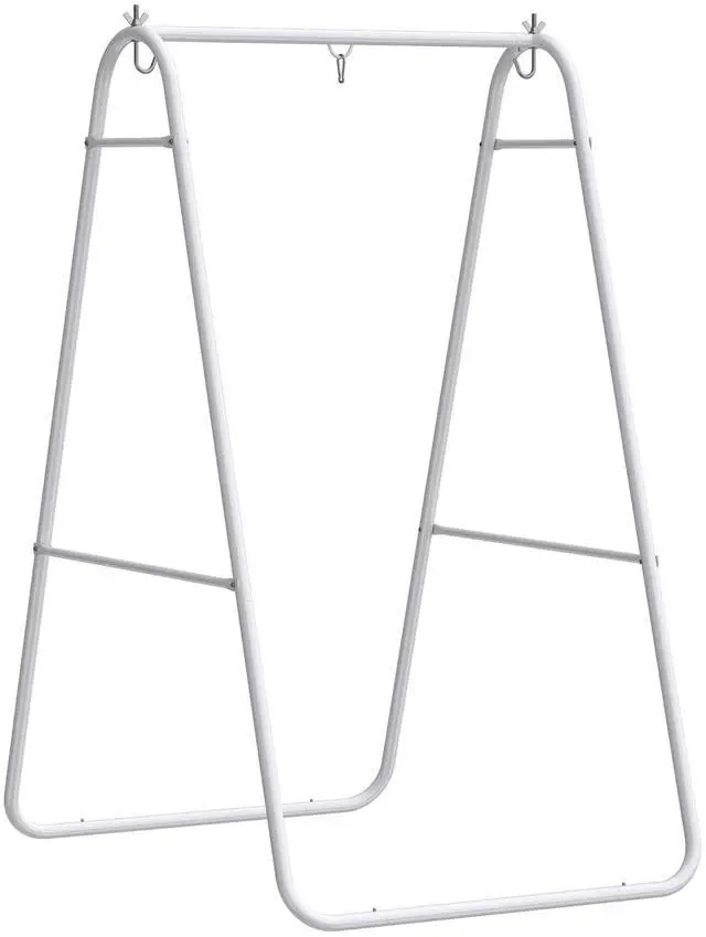 Main image of Hammock Chair Stand Only Heavy Duty A-Frame for Hammock White | Hanging Chair Stand, Solid Steel Construction, Max Load 330 LBS, Air Porch Swing, Indoor Outdoor