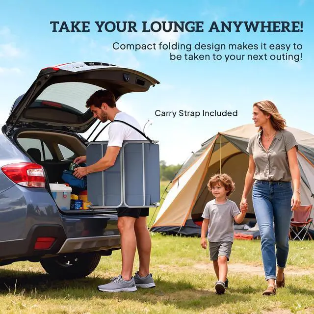 Alt view image 7 of 7 - Chaise Lounge Chair Outdoor Set of 2 w/Face Arm Hole Gray | 5-Position Reclining, Face Down, Carry Strap, Side Pocket, Portable, Folding Tanning Bed Cot, for Patio Beach Pool