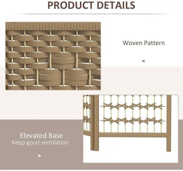 Alt view image 5 of 7 - 3 Panel Room Divider, Folding Privacy Screen, 5.6', Natural | Room Separator, Wave Fiber Freestanding Partition Wall Divider