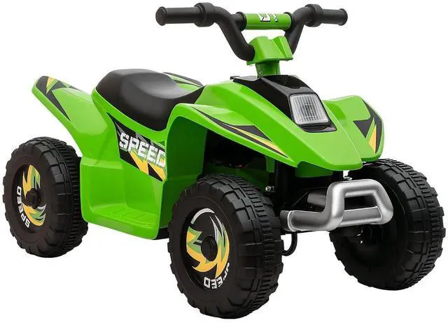 Main image of 6V Kids ATV 4-Wheeler Ride on Car for 18-36 Months Old Toddlers Green | Electric Motorized Quad, Battery Powered Vehicle, Forward/Reverse Switch