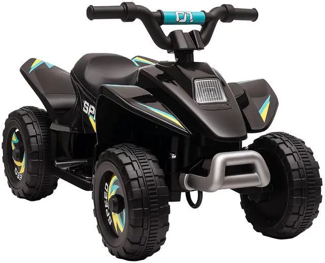 Main image of 6V Kids ATV 4-Wheeler Ride on Car for 18-36 Months Old Toddlers Black | Electric Motorized Quad, Battery Powered Vehicle, Forward/Reverse Switch