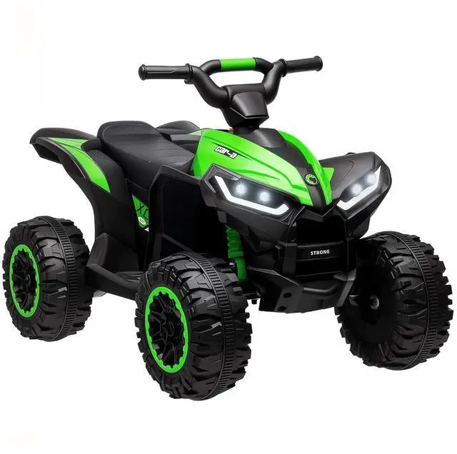 Main image of 12V Kids ATV Quad Car, 4Wheeler, Forward & Backward Function, Green | Wear-Resistant Wheels, Music, Up to 3.7 MPH, Electric Ride-on ATV, for Toddlers Ages 3+ Years Old