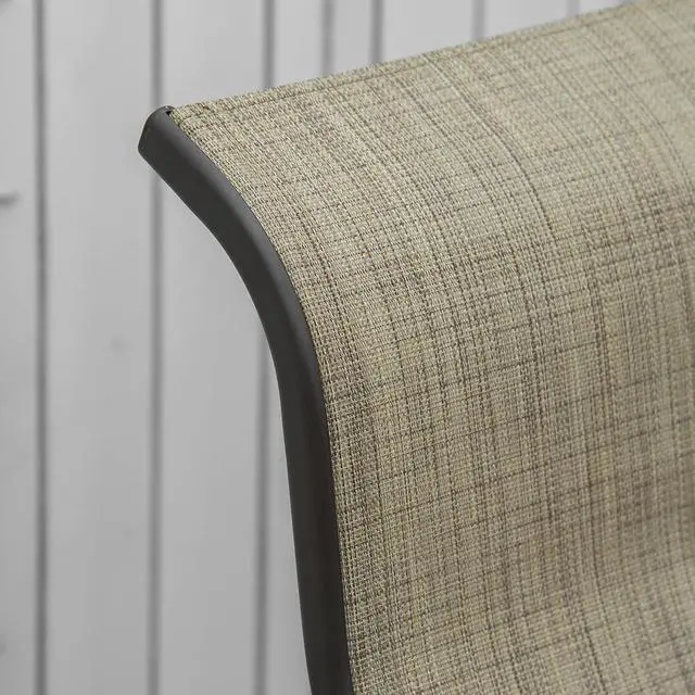 Alt view image 7 of 7 - Outdoor Glider Chair, Smooth Gliding Mechanism, Tan | Smooth Gliding Mechanism, Lightweight Construction, Backyard
