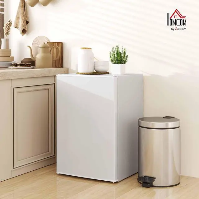Alt view image 2 of 7 - Mini Fridge with Freezer, 2.5 Cu.Ft, Adjustable Thermostat, White | Small Refrigerator, Energy Efficient, Low Noise, Mini Refrigerator for Bedroom, Dorm, Office