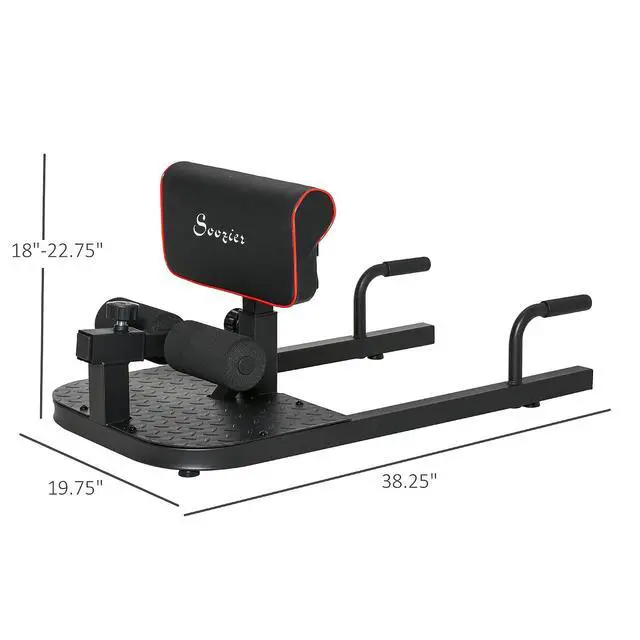 Alt view image 7 of 7 - 3-in-1 Padded Push Up Sit Deep Sissy Squat Machine | Home Gym Fitness Equipment
