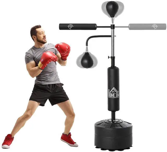 Main image of 4-in-1 Punching Bag for Adults, Freestanding Boxing Bag with 2 Speed Bag, Boxing Training Equipment with 360° Relax Bar, Reflex Bag, Adjustable Height