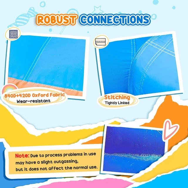 Alt view image 5 of 7 - Inflatable Water Slide Kids Bounce House with Pool for Backyard | Climbing Wall, Water Cannon, Dual Slides, Trampoline, 5-in-1 Bouncy Castle, Air Blower, Outdoor Indoor Fun