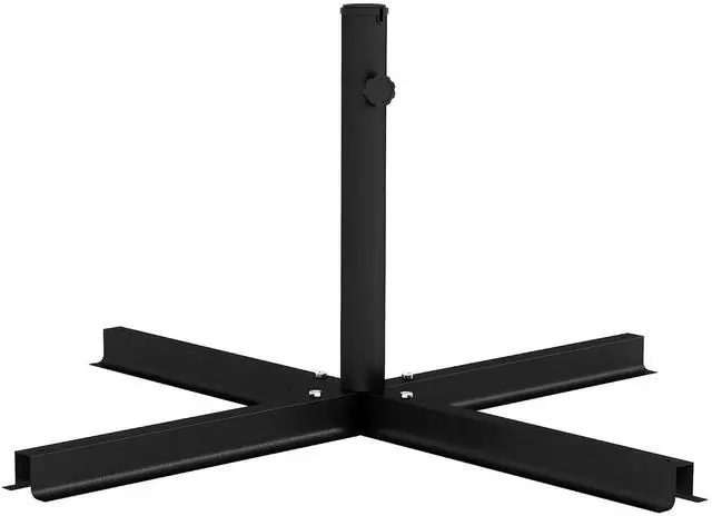 Main image of Outdoor Universal Cross Brace Stand for Patio Umbrella, Black | Cross Umbrella Base, for Large Market or Small Offset Types