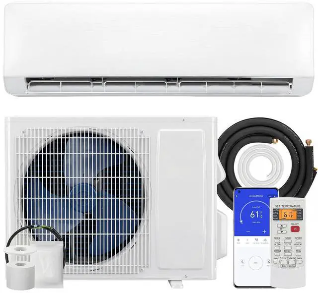 Main image of 18000 BTU Mini Split AC/Heating System 230V Inverter Heat Pump WiFi | 22 SEER2, Works with Alexa, Energy Efficient Ductless Air Conditioner, Cools 1250 Sq. Ft., Complete Installation Kit