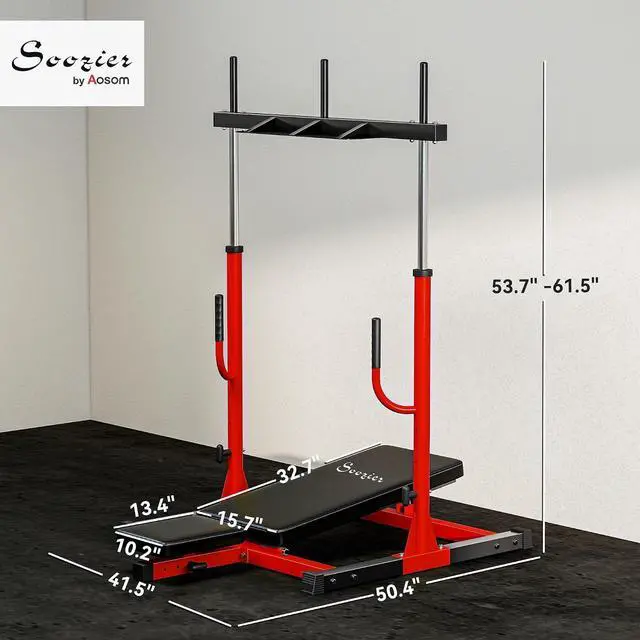Alt view image 7 of 7 - Vertical Leg Press Machine, 660LBS Capacity, Leg Strength Training Machine with Adjustable Leg, Back, and Head Positions for Home Gym, 1" Standard Plate Compatible
