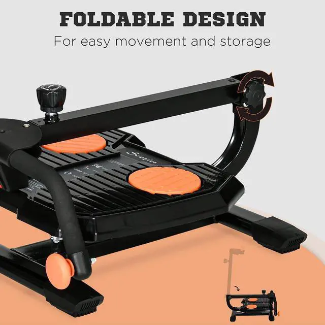 Alt view image 6 of 7 - Foldable Ab Twister Board Screen Twist Shape Abs Trainer | Showing Time, Calories, Waist Trimming, Women Men, Core Fitness Training, Ab Butt Workout