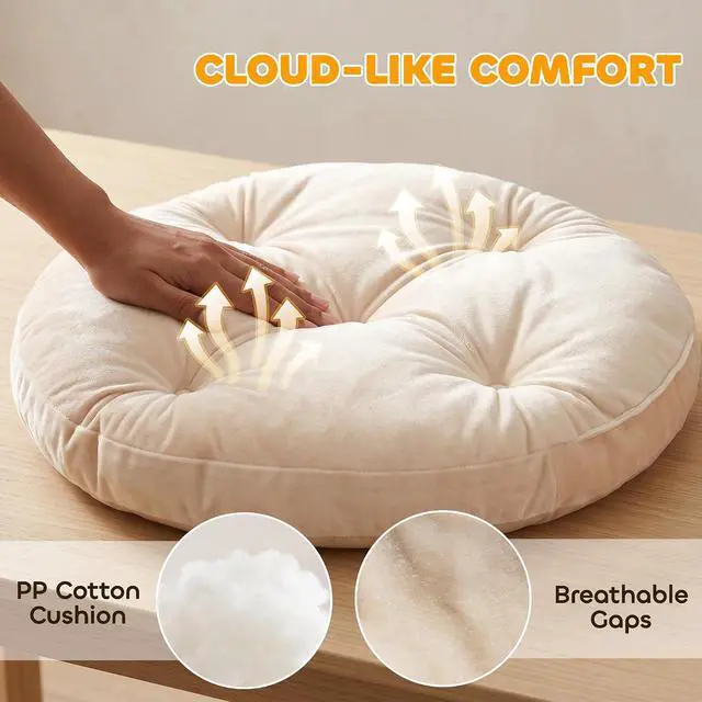 Alt view image 4 of 7 - PawHut Rattan Cat Bed Elevated Handwoven Cat Basket Bed for Kittens Gray | Soft Cushion, Metal Base, Indoor Kitty Furniture, Breathable