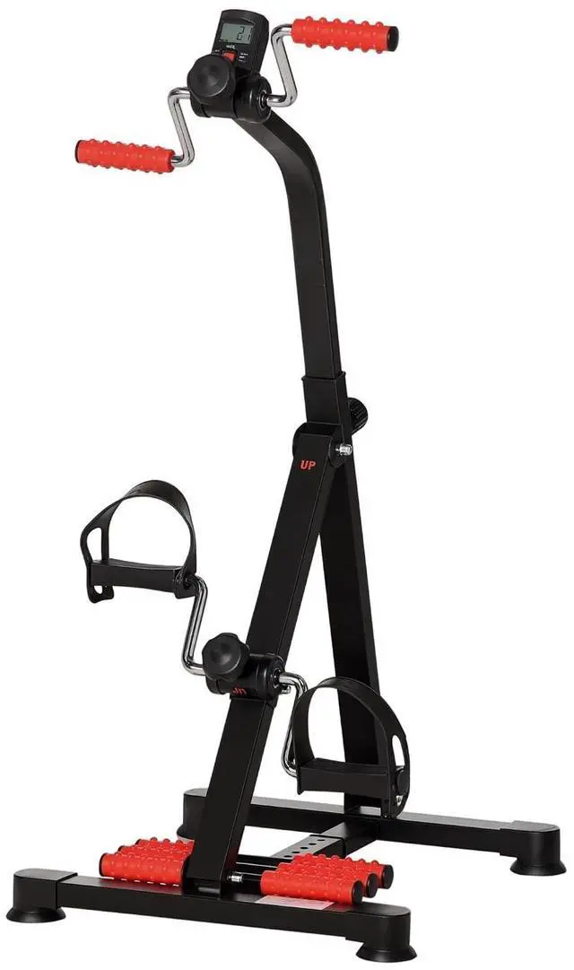 Main image of Pedal Exerciser for Seniors, Height-Adjustable with LCD Display | Hand Arm Knee and Leg Exercise Machine, Foot Massage Roller