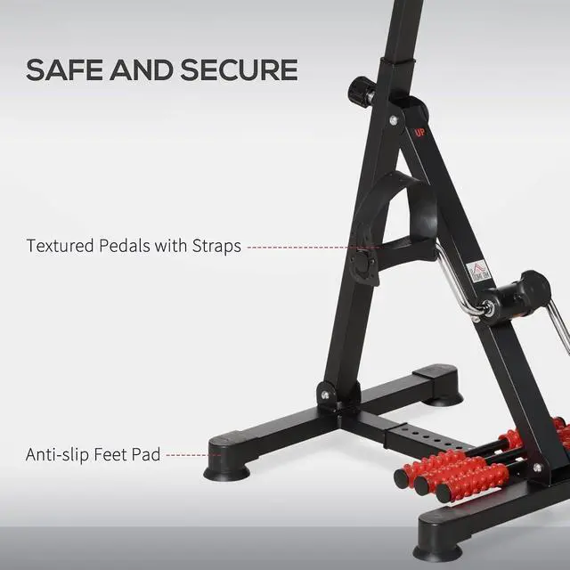 Alt view image 6 of 7 - Pedal Exerciser for Seniors, Height-Adjustable with LCD Display | Hand Arm Knee and Leg Exercise Machine, Foot Massage Roller