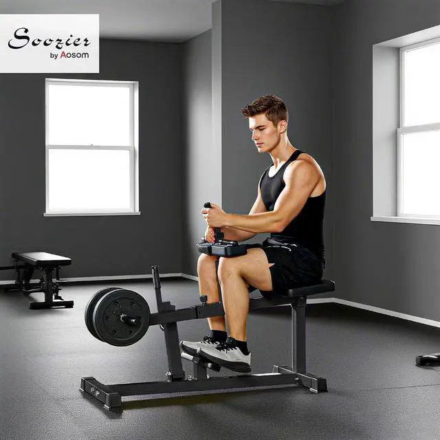 Alt view image 2 of 7 - Seated Calf Raise Machine for Home Gym Waist Arm Training | Adjustable Calf Machine Leg Extension