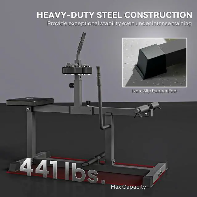 Alt view image 5 of 7 - Seated Calf Raise Machine for Home Gym Waist Arm Training | Adjustable Calf Machine Leg Extension