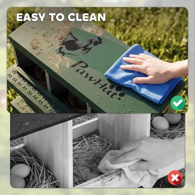 Alt view image 6 of 7 - PawHut Chicken Nesting Boxes 6 Compartment for Hens Ducks, Silver | Two-Tier Egg Laying Boxes, Vented Holes, Easy Egg Collection, Metal Nesting Boxes for Chickens