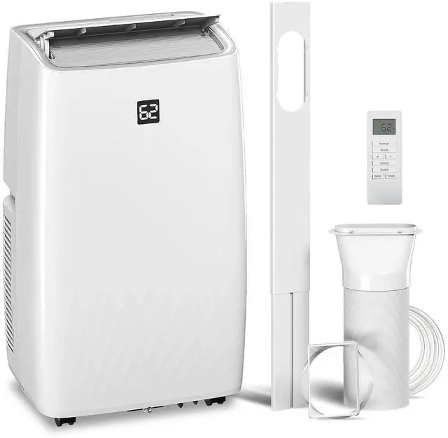 Main image of 14000 BTU Portable Air Conditioner 5-in-1 for Room up to 700 Sq. ft | AC Unit, Cool, Dehumidifier, Fan, Auto And Sleep Mode, 24H Timer, 3 Speeds, Remote, Window Kit