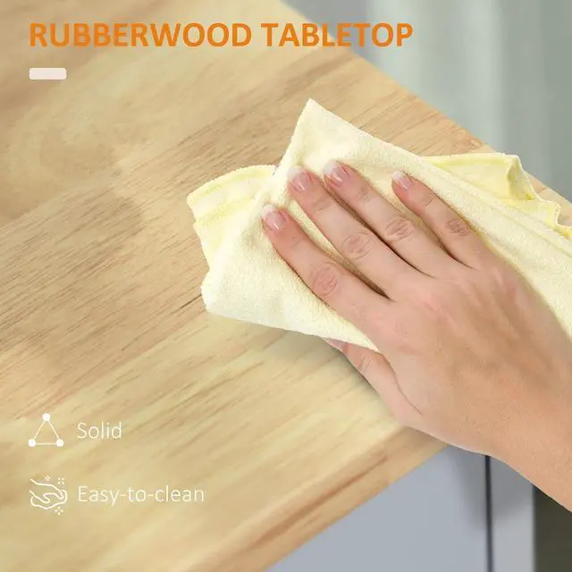 Alt view image 5 of 7 - Kitchen Island Cart Rolling Island Table Solid Wood Top Drawer Gray | Trolley Cart, Storage Cabinet, Towel Rack
