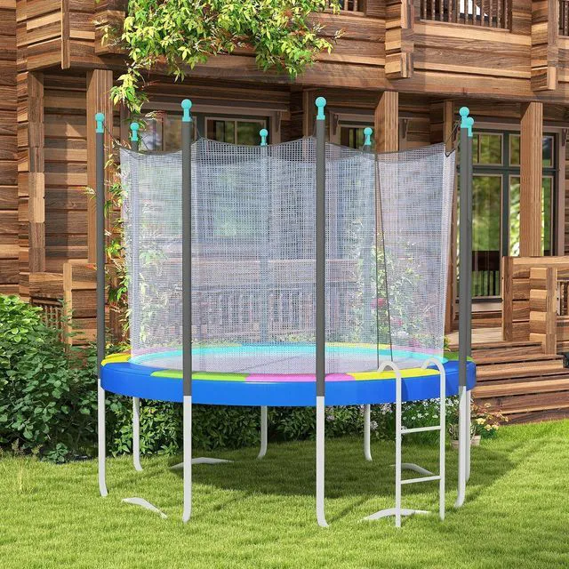 Alt view image 6 of 7 - 12FT / 14FT Trampoline Spring Cover No Holes for Pole | for 5.5" Springs, 8 Rows of Stitching, Spring Pull Tool, Frame not Included