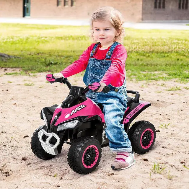 Alt view image 2 of 7 - NO Power Kids Ride On Push Car ATV for Toddlers 1.5-3 Years Old Pink | Foot-to-floor Sliding Car, Walking Toy, Music, Lights, Ride Racer