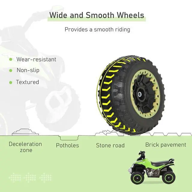 Alt view image 6 of 7 - NO Power Kids Ride On Push Car ATV for Toddlers 1.5-3 Years Old Green | Foot-to-floor Sliding Car, Walking Toy, Music, Lights, Ride Racer