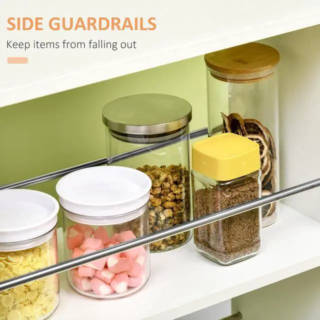 Alt view image 4 of 7 - 3- Tier Slim Storage Cart Narrow Kitchen Cart on Wheels | Rolling Design, Slide Out Side Utility, Bathroom, Laundry, for Small Place